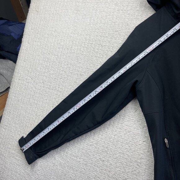 Columbia Omni Shield Softshell Jacket Wom M Black Full Zip Hooded Hike Read* - Picture 10 of 16